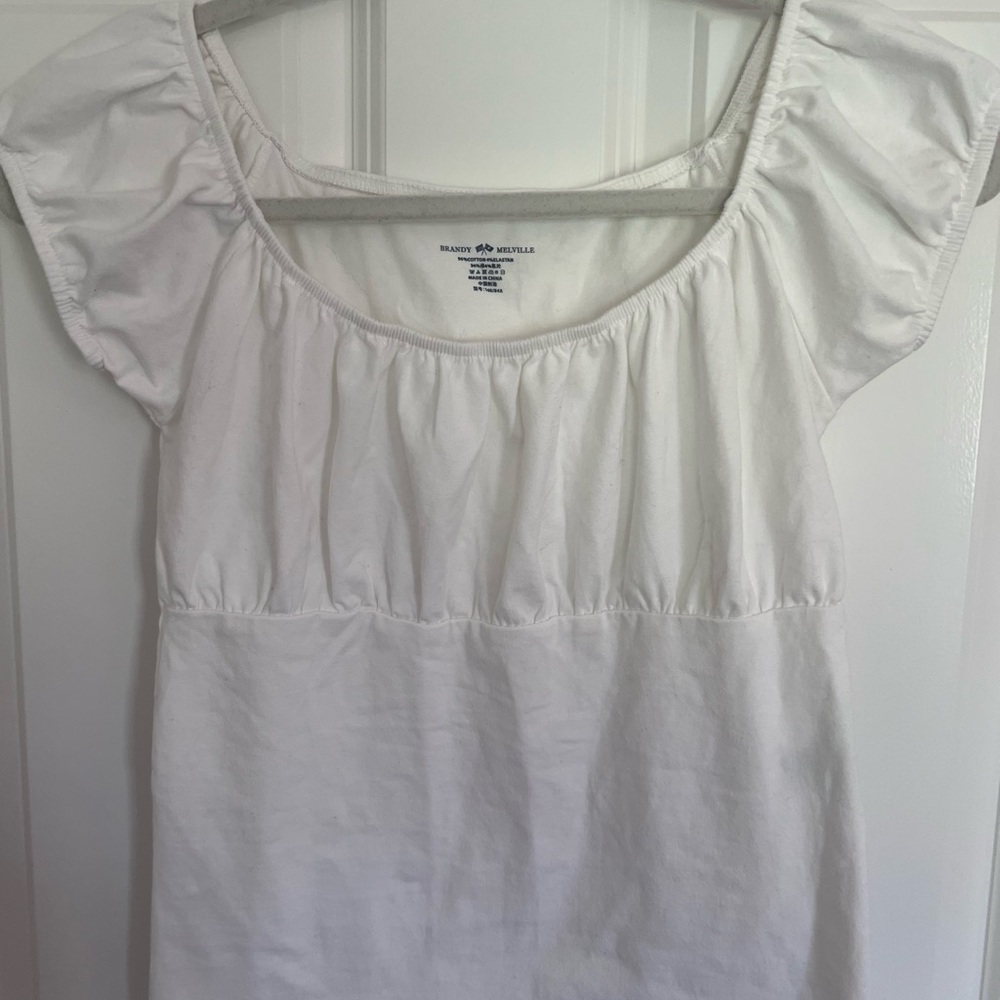 Brandy Melville White Casey Top